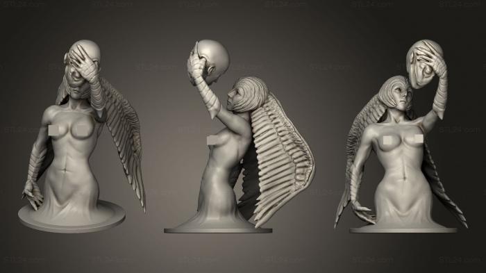 Figurines of girls (Harpy 2, STKGL_0985) 3D models for cnc